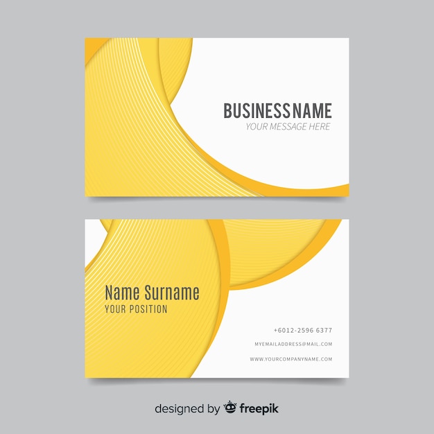 Free vector business card