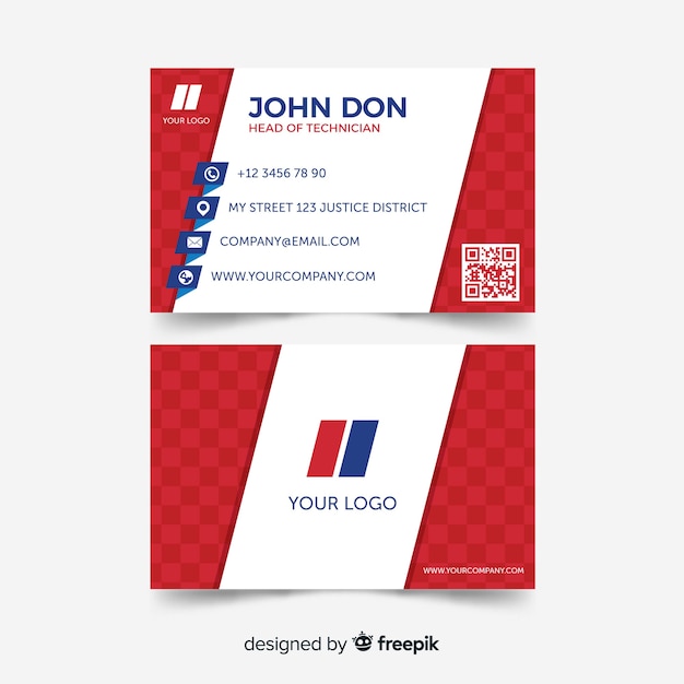 Free vector business card