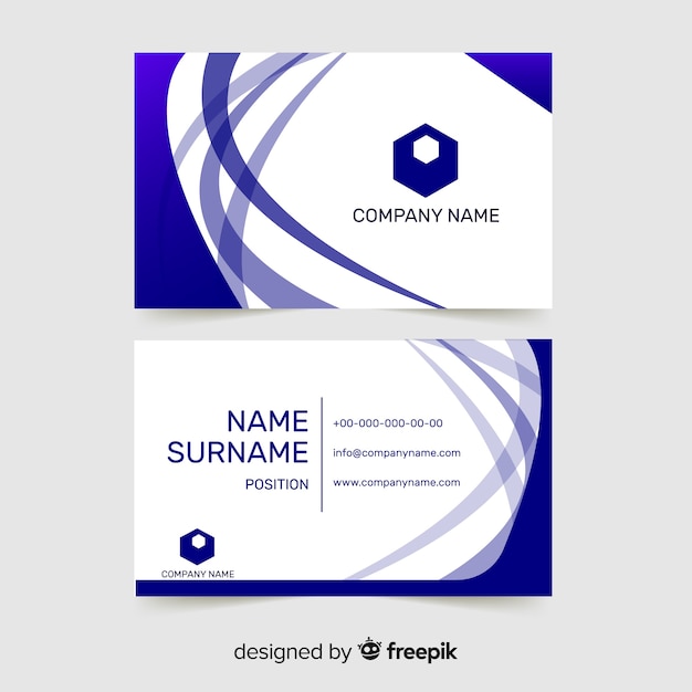 Free vector business card