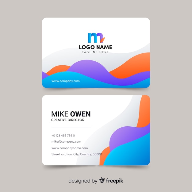 Free vector business card