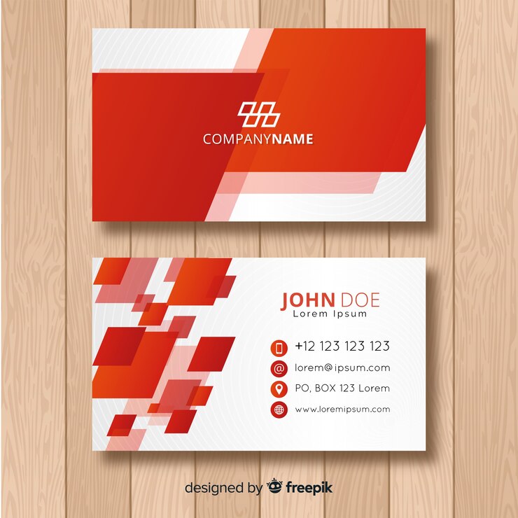 Free Vector business card