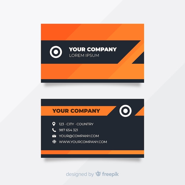 Free vector business card