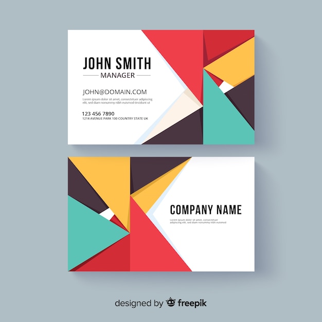 Free vector business card