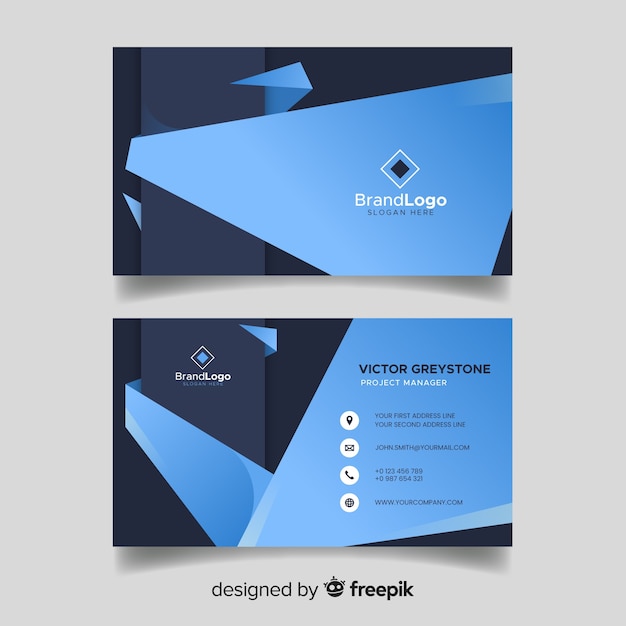 Free vector business card