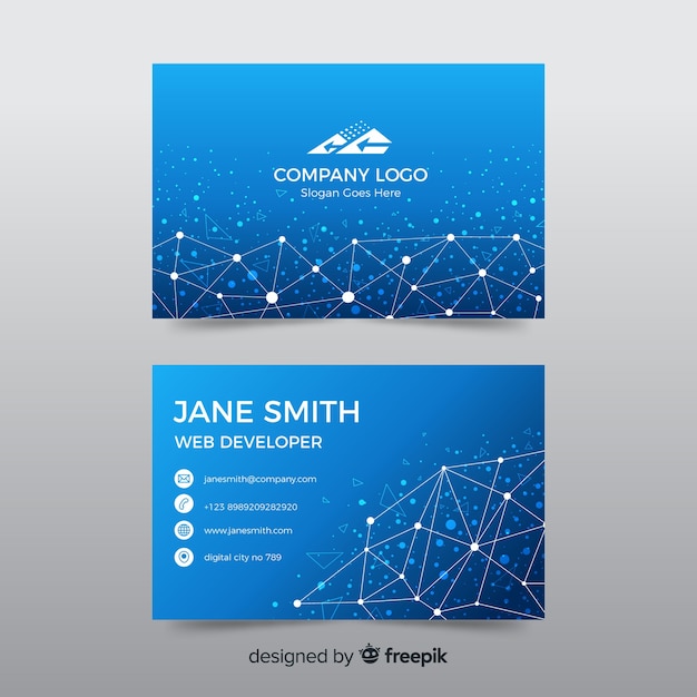 Free vector business card