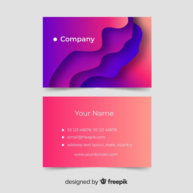 Free vector business card