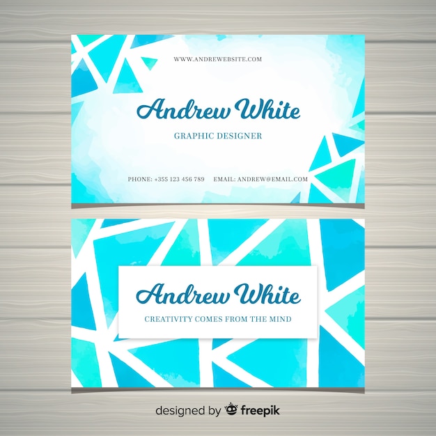 Free vector business card