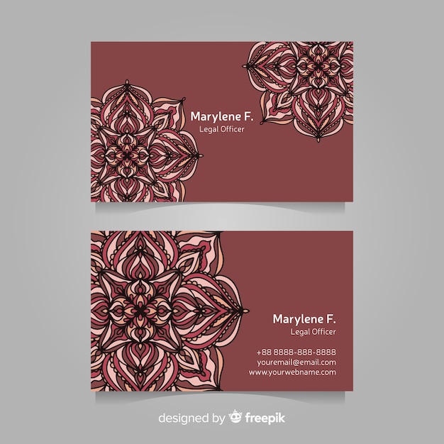 Free vector business card