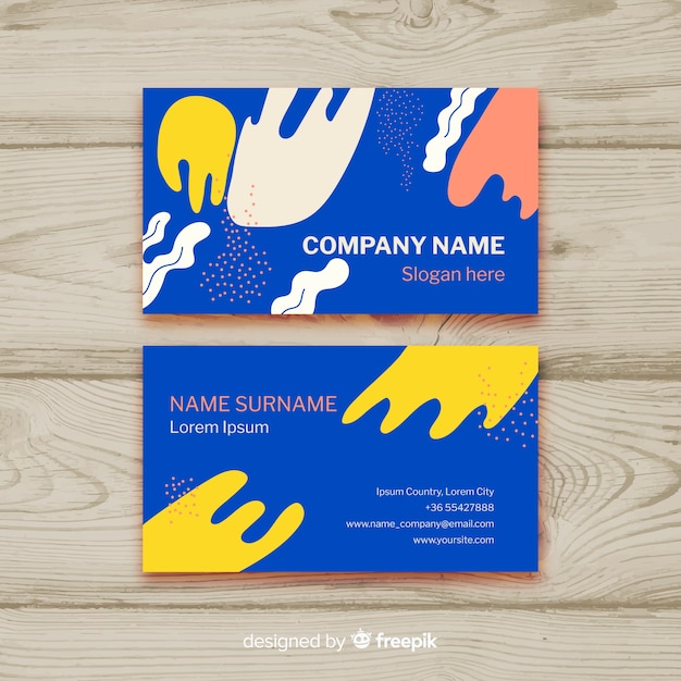 Free vector business card