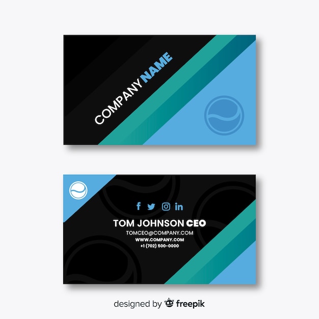 Free vector business card