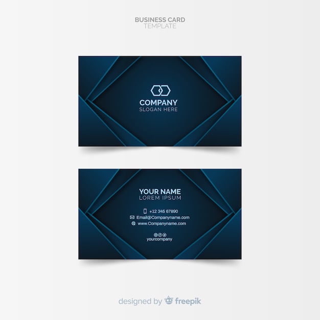 Free vector business card