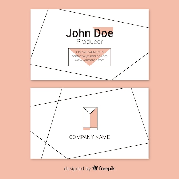 Free vector business card