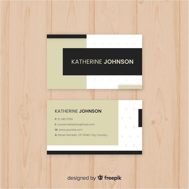 Free vector business card