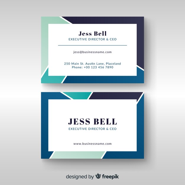 Free vector business card