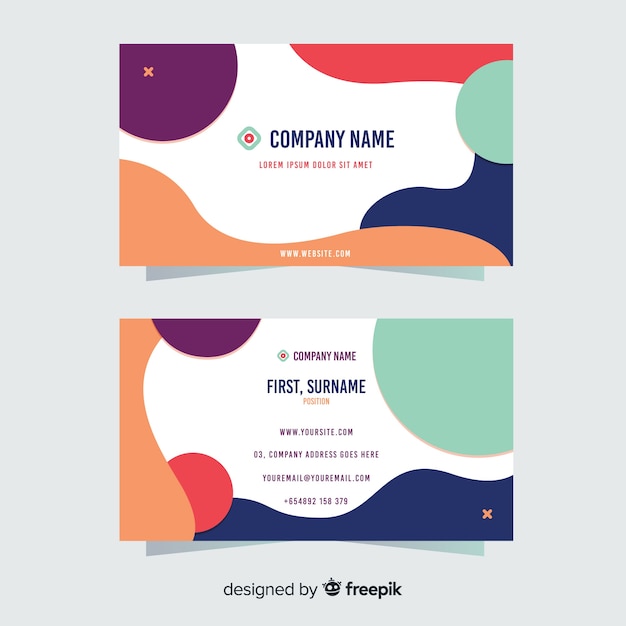 Free vector business card