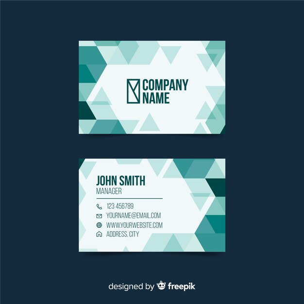 Free vector business card