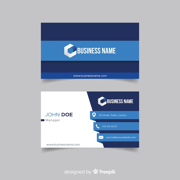 Free vector business card