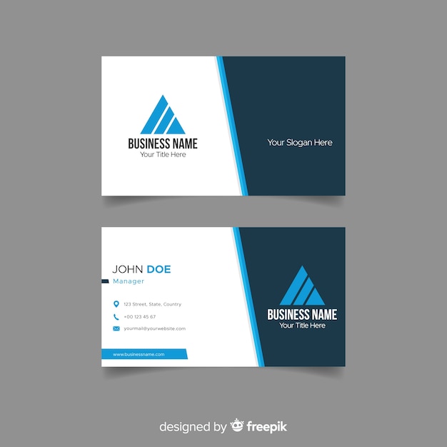 Free vector business card