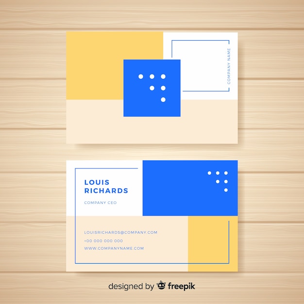 Free vector business card