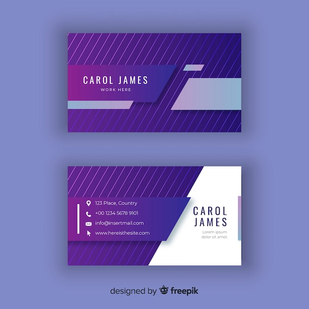 Free vector business card