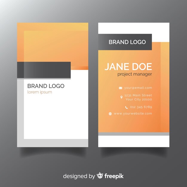 Free vector business card