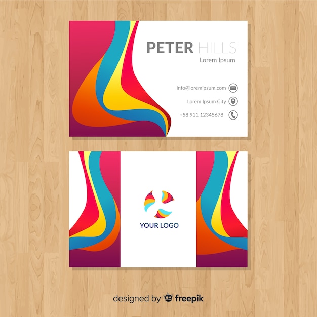 Free vector business card