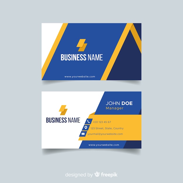 Free vector business card