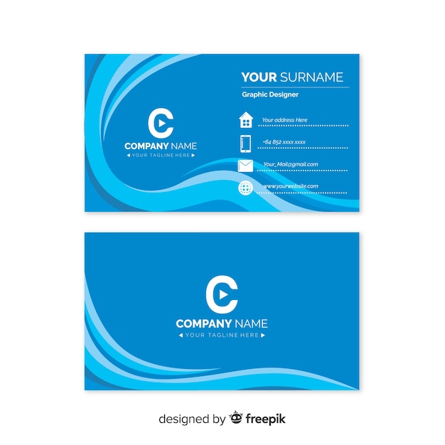 Free vector business card