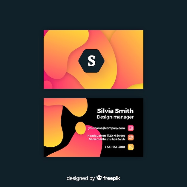 Free vector business card