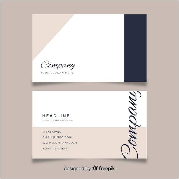 Free vector business card