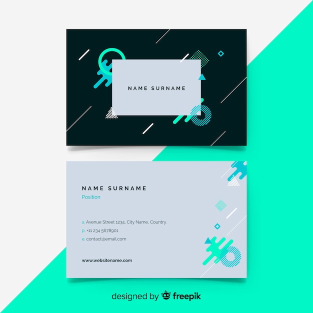 Free vector business card