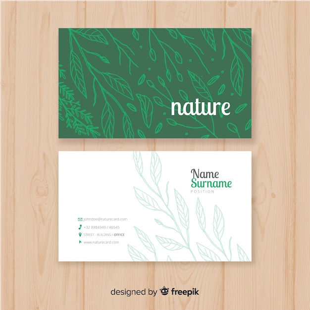 Free vector business card