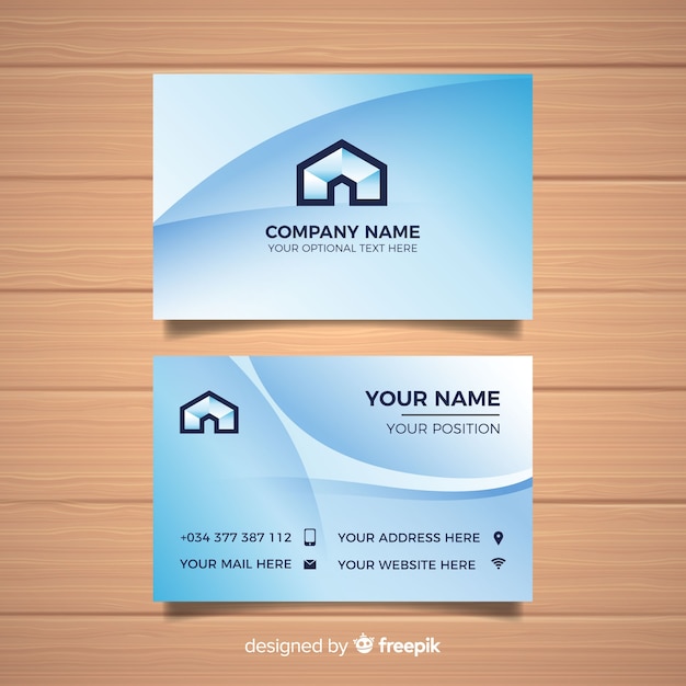 Free vector business card