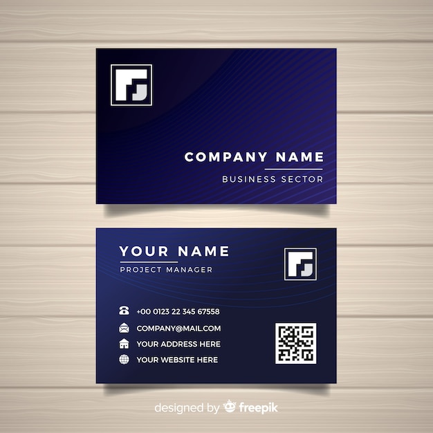 Free vector business card