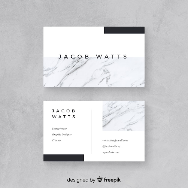 Free vector business card