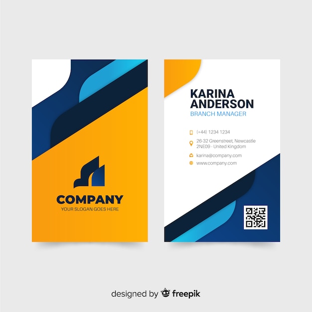 Free vector business card