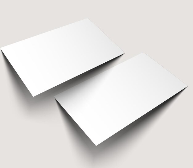 Blank cards mockup template Royalty Free Vector Image