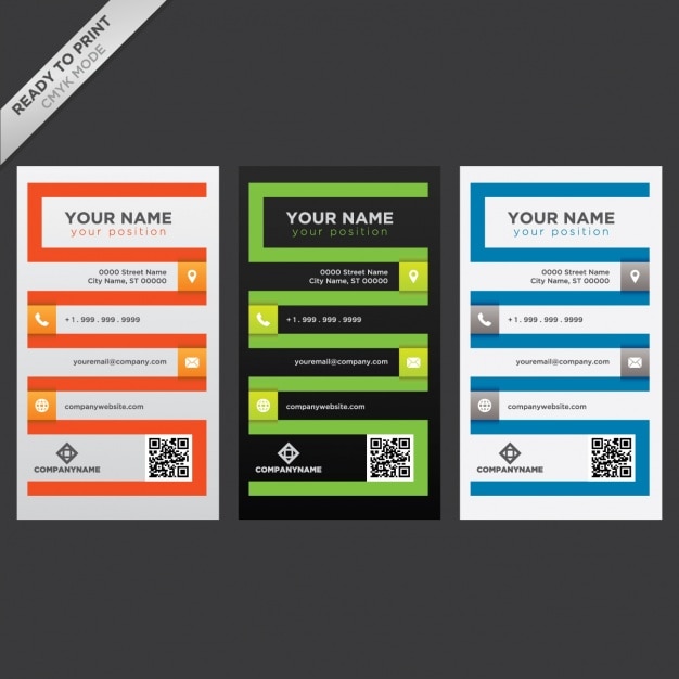 Free Vector business cards template design