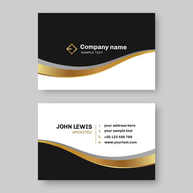 Business cards template with logo