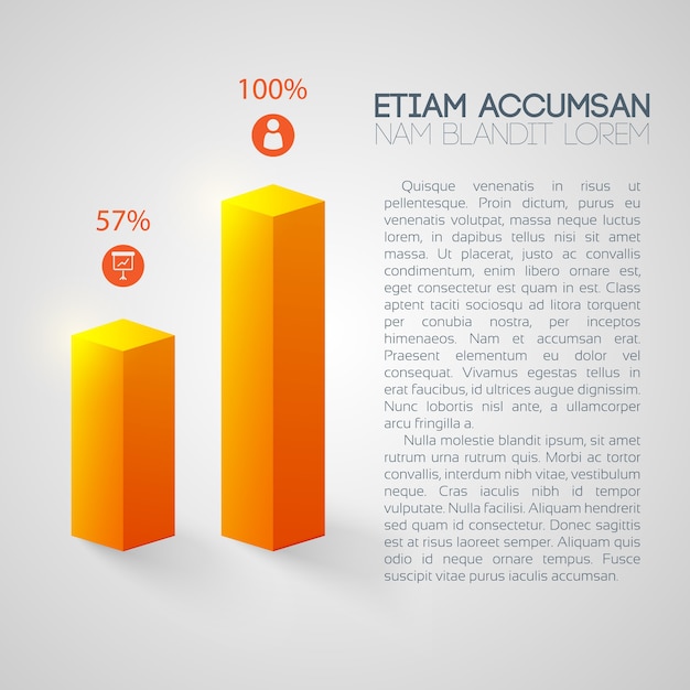 Free vector business chart template