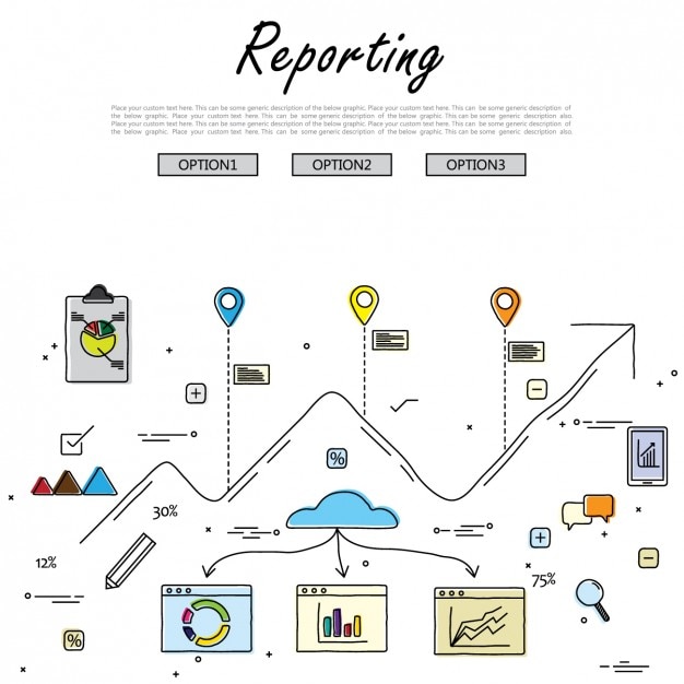 Free Vector business charts design
