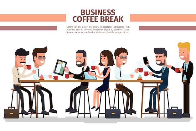 Business coffee break