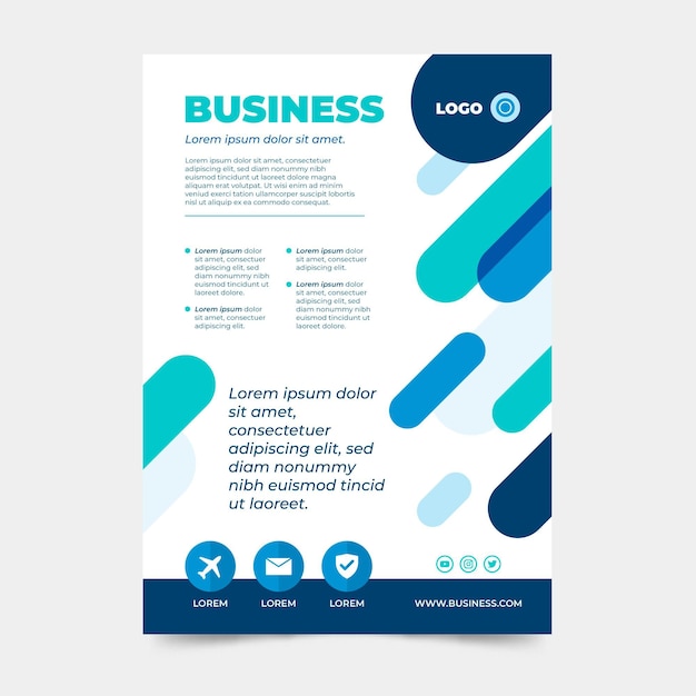 Business company poster design template