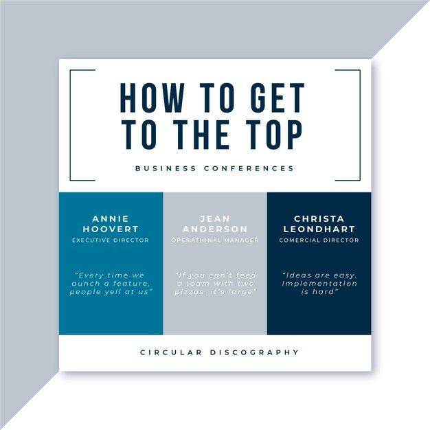 Business conference facebook post template