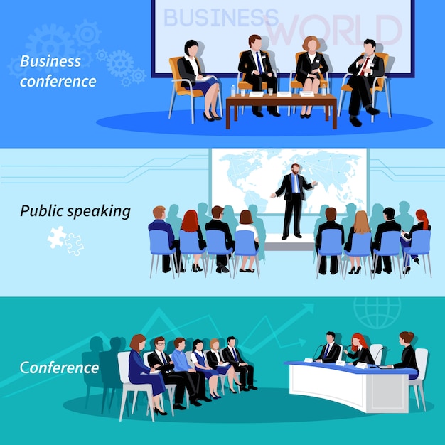 Free vector business conference