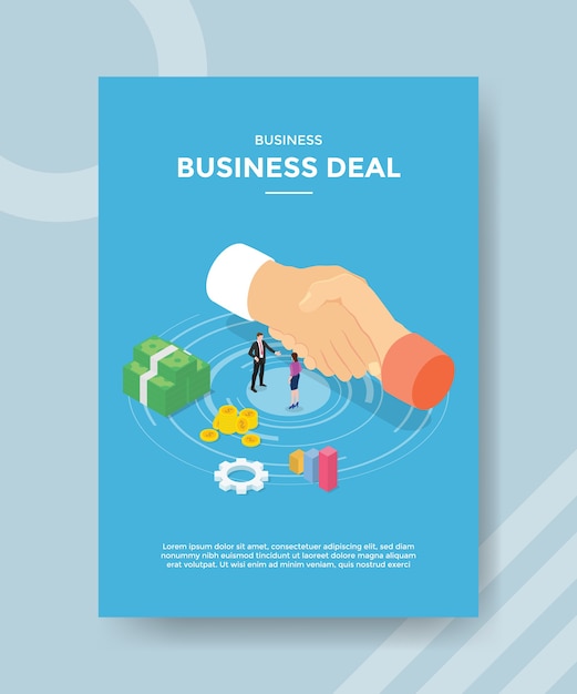 Business deal flyer template