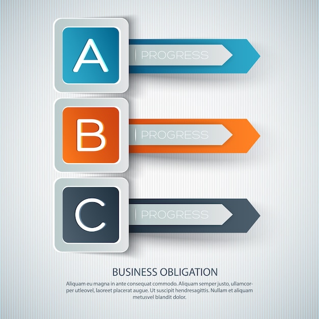 Free vector business development infographics