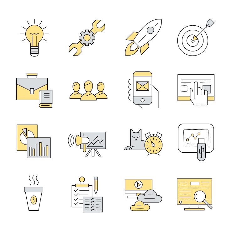 Free Vector business elements collection