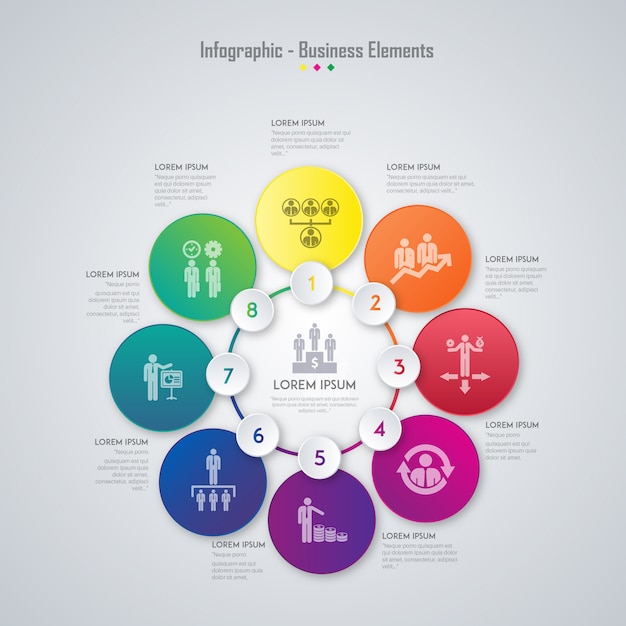 ビジネスエレメントinfographic