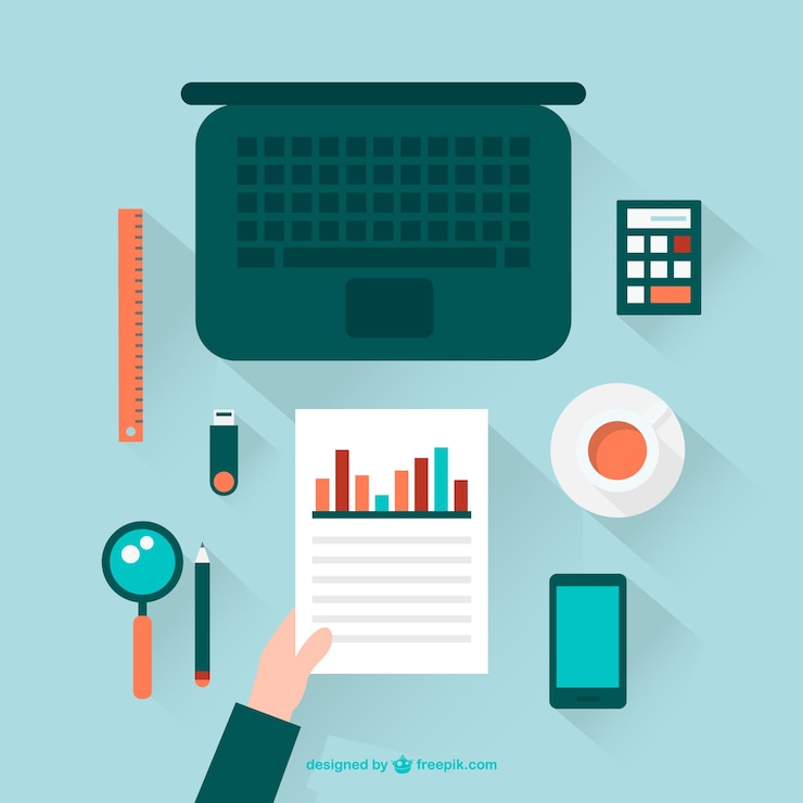 Free Vector business flat illustration design 